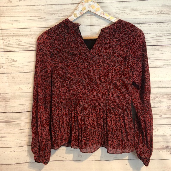 NWT Zara Animal Print blouse - Picture 4 of 5